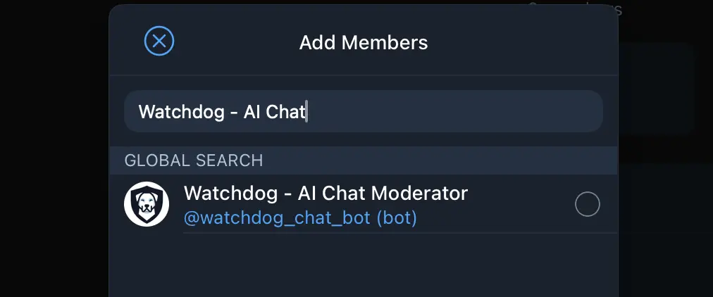 Add Watchdog to your group